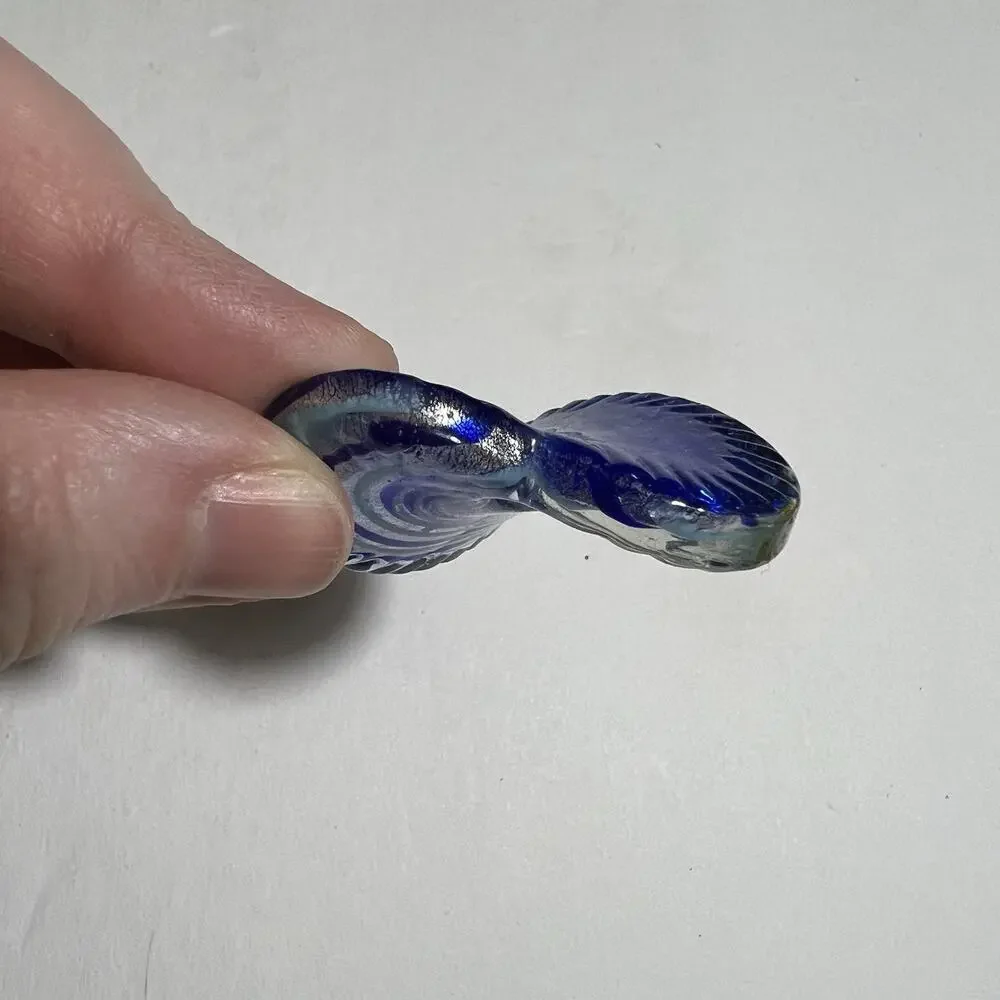 Blue Moon Beads Bead Bazaar Blue Glass Heart Pendant Murano Style Jewelry Making